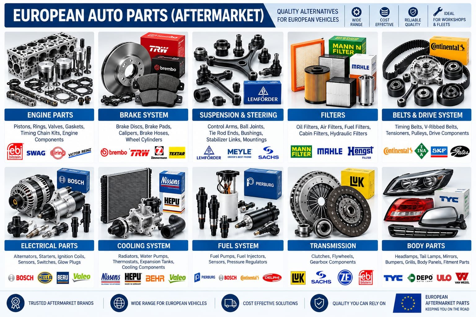 Aftermarket European Auto Parts